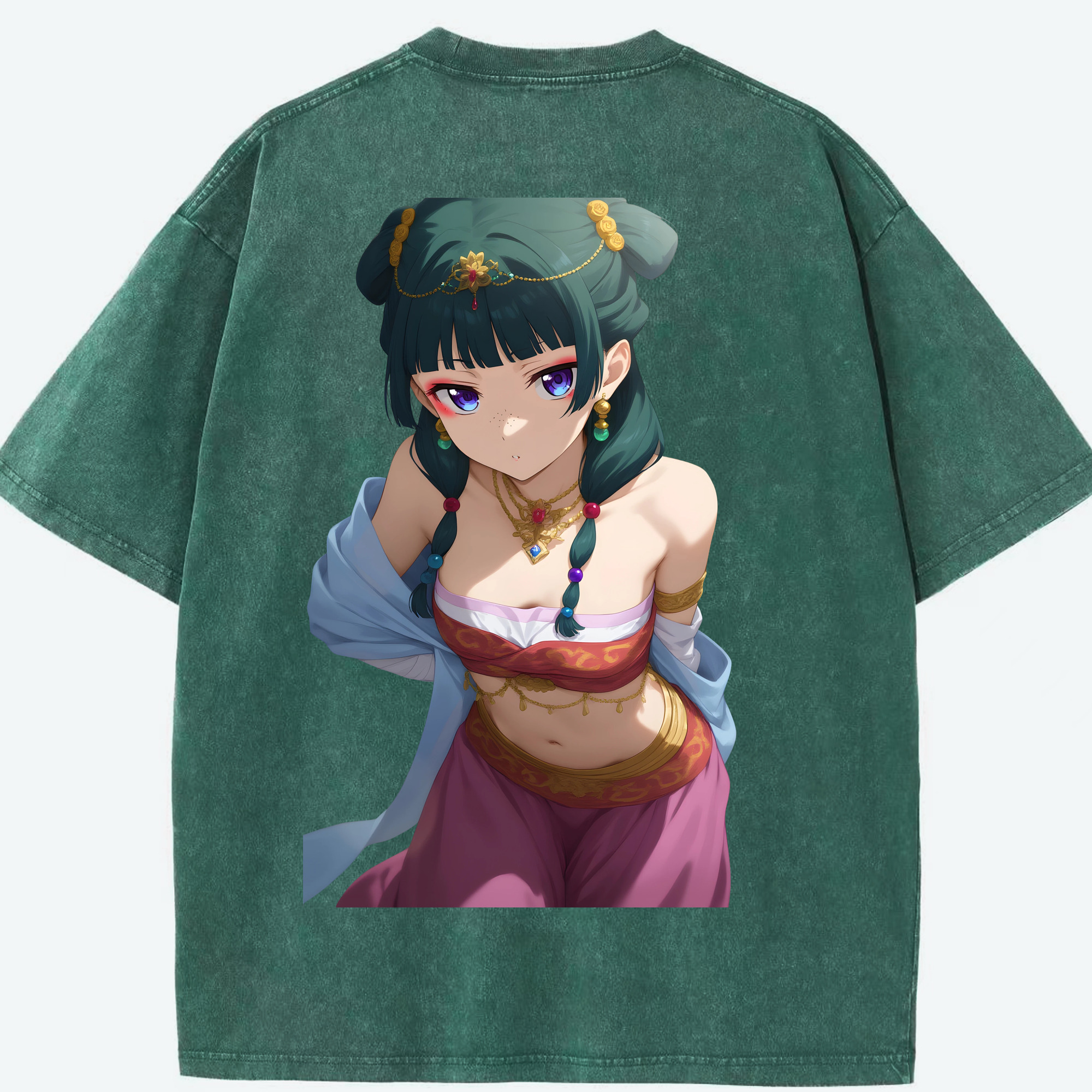 （画像用） 薬屋のひとりごと The Apothecary Diaries 綿100% ヴィンテージ風 半袖Tシャツ（背面プリント）
